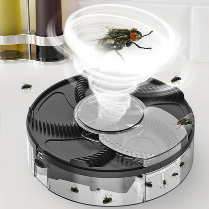 S008 Automatic Fly Killer Silent USB Household Fly Trap, Spec: USB Type (Black) - Repellents by PMC Jewellery | Online Shopping South Africa | PMC Jewellery | Buy Now Pay Later Mobicred