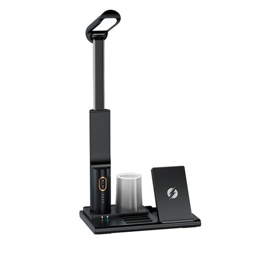 X5 15W Wireless Charging Folding Desk Lamp Phone Stand with Pen Holder(Black) - Desk Lamps by PMC Jewellery | Online Shopping South Africa | PMC Jewellery | Buy Now Pay Later Mobicred