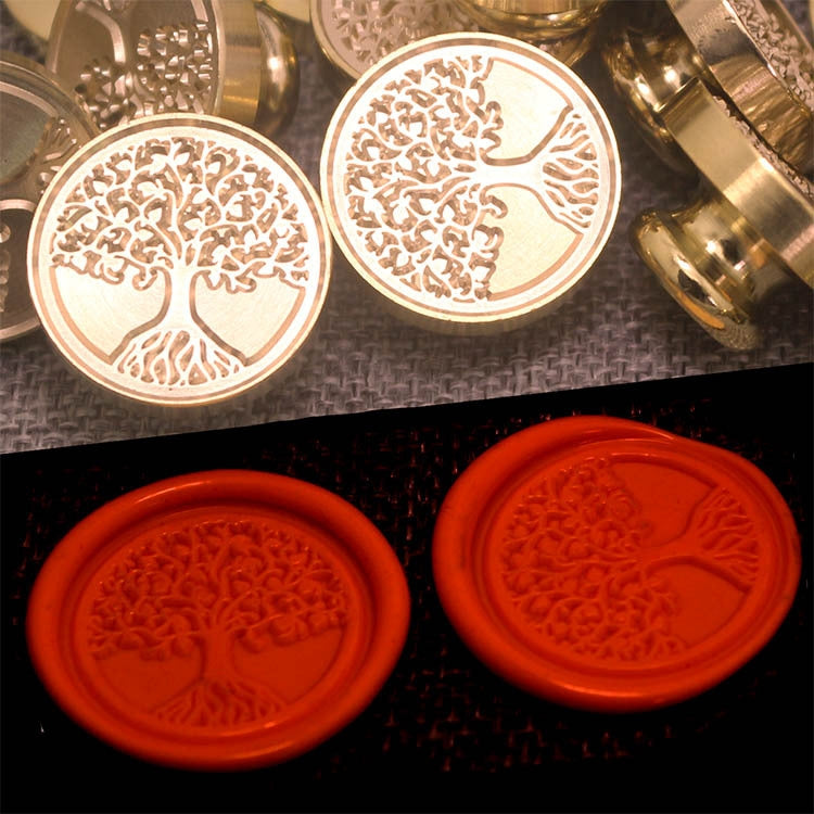 Tree Of Life Wax Seal Stamp Retro Brass Head Wooden Handle Removable Sealing Stamp - Gadgets by PMC Jewellery | Online Shopping South Africa | PMC Jewellery