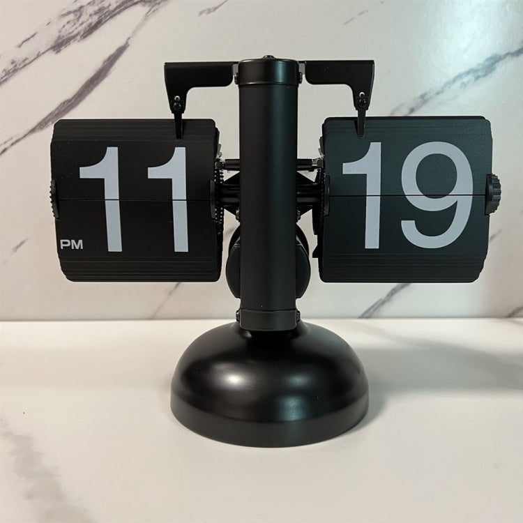 HY-F001 Auto-turning Balance-shaped Clock Home Decorative Flop Clock, Spec: Single (Full Black) - Novelty Clock by PMc TechLife | Online Shopping South Africa | PMc TechLife | Buy Now Pay Later Mobicred