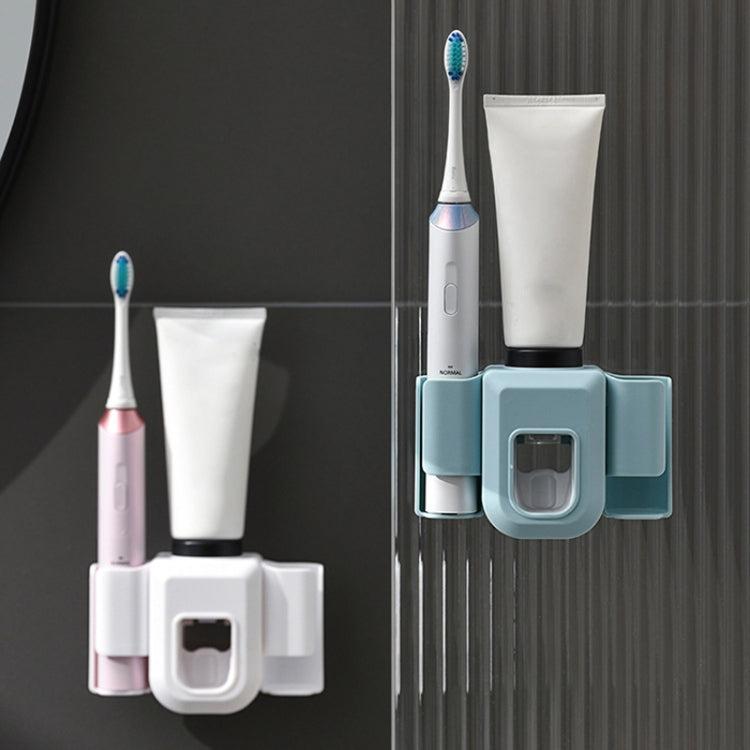 Electric Toothbrush Holder Automatic Toothpaste Squeezer Bathroom Wall Mounted Toothpaste Holder(Gray) - Toothpaste Squeezing Device by PMC TechLife | Online Shopping South Africa | PMC TechLife