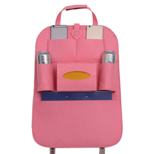 Car Multifunctional Seat Back Storage Hanging Bag, Size: 40x56cm(Pink) - Stowing Tidying by PMC Jewellery | Online Shopping South Africa | PMC Jewellery | Buy Now Pay Later Mobicred