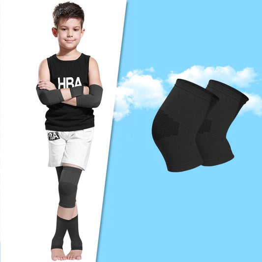 N1033 Child Football Equipment Basketball Sports Protectors, Color: Black Knee Pads(L) - Sports Safety by PMC Jewellery | Online Shopping South Africa | PMC Jewellery | Buy Now Pay Later Mobicred