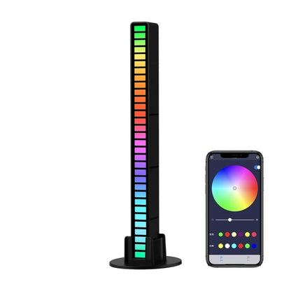 RGB Sound-controlled Rhythmic Response Lights Music Ambient LED Pick-up Lights Charging(32 Light+APP Black) - Novelty Lighting by PMC Jewellery | Online Shopping South Africa | PMC Jewellery