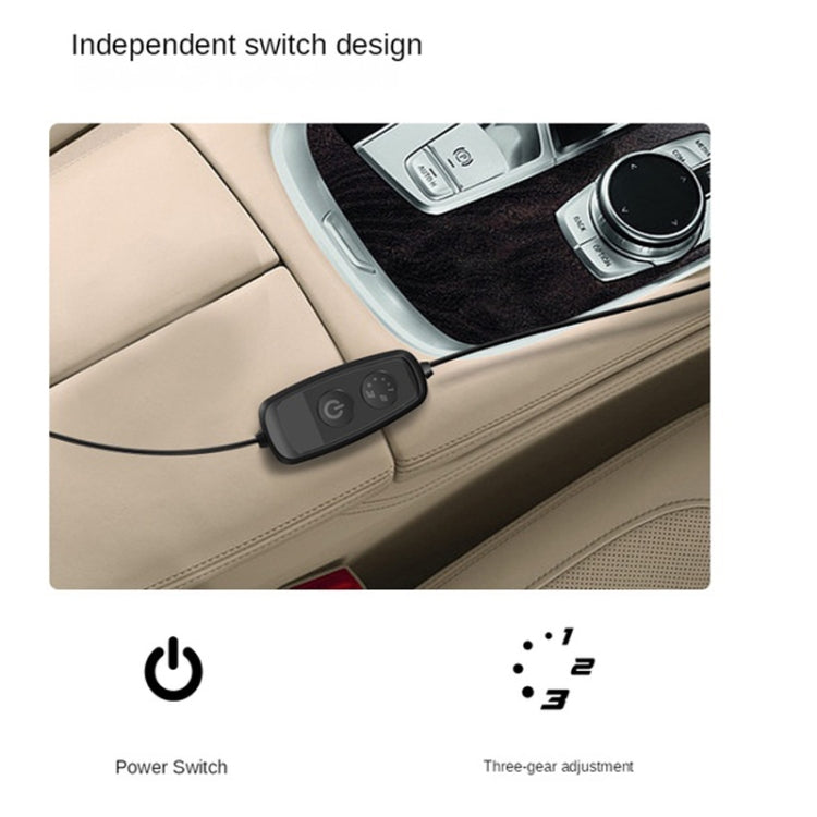 CF01 USB Interface Car Seat Fan Adjustable Wind Speed Desktop Small Fan(Red) - Heating & Fans by PMC TechLife | Online Shopping South Africa | PMC TechLife | Buy Now Pay Later Mobicred