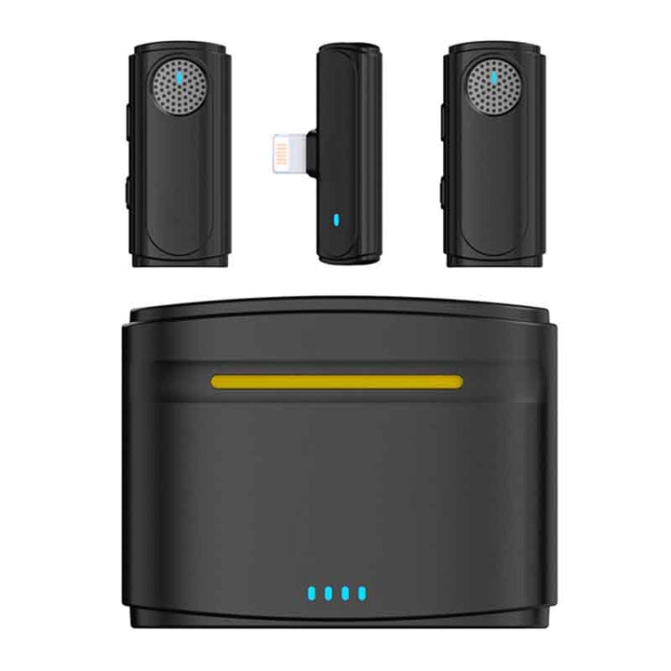 J20 One-two Wireless Lavalier Microphone Audio Video Recording ,Spec: 8 Pin Interface - Microphone by PMC TechLife | Online Shopping South Africa | PMC TechLife