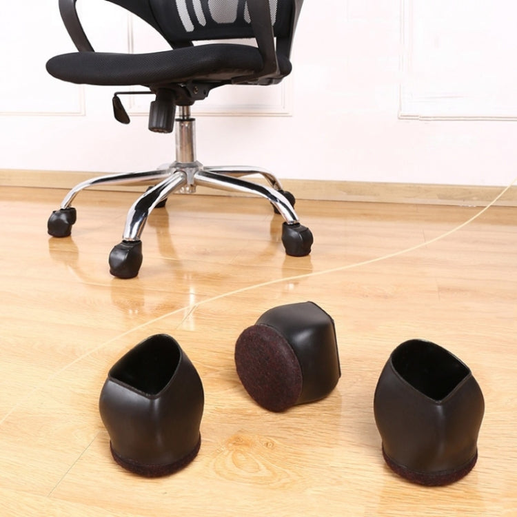 5pcs/set Wheel Chair Foot Cover Computer Chair Roller Fixer(Black) - Furniture Accessories by PMC TechLife | Online Shopping South Africa | PMC TechLife