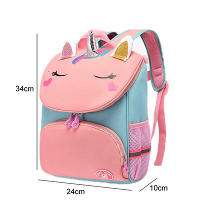 Kindergarten Children Cute Cartoon Backpack School Bag(Blue Dinosaur) - Kids Bags by PMC Jewellery | Online Shopping South Africa | PMC Jewellery