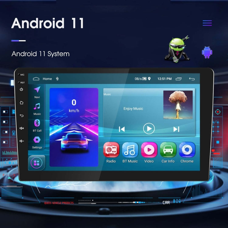 A3195 9 Inch Car Android Large Screen Navigation Central Control Screen 2+32G Player with CarPlay, Style: Standard - Car MP3 & MP4 & MP5 by PMC Jewellery | Online Shopping South Africa | PMC Jewellery | Buy Now Pay Later Mobicred