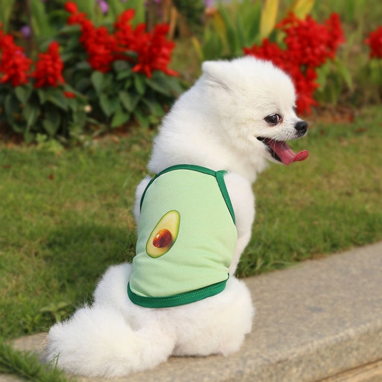 2pcs Suspenders Vests Mesh Breathable Pet Clothes, Size: M(Avocado) - Clothing by PMC Jewellery | Online Shopping South Africa | PMC Jewellery