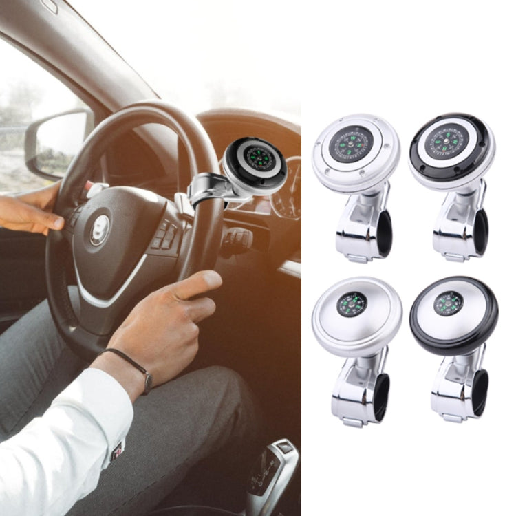 Car Steering Wheel Booster Ball Assist With Compass(A Model White) - Steering Wheel Accessories by PMC TechLife | Online Shopping South Africa | PMC TechLife | Buy Now Pay Later Mobicred
