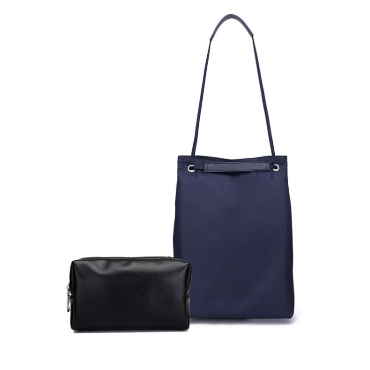 For Apple Macbook Shoulder / Handheld / Messenger Computer Bag, Size: Small(Navy+Black PU Power Bag) - 13.3 inch by PMC Jewellery | Online Shopping South Africa | PMC Jewellery | Buy Now Pay Later Mobicred