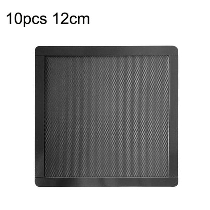 10pcs 12cm With Magnetic Suction PVC Cooling Fan Dust Net Desktop Computer Industrial Fan Filter Cover - Fan Cooling by PMC Jewellery | Online Shopping South Africa | PMC Jewellery