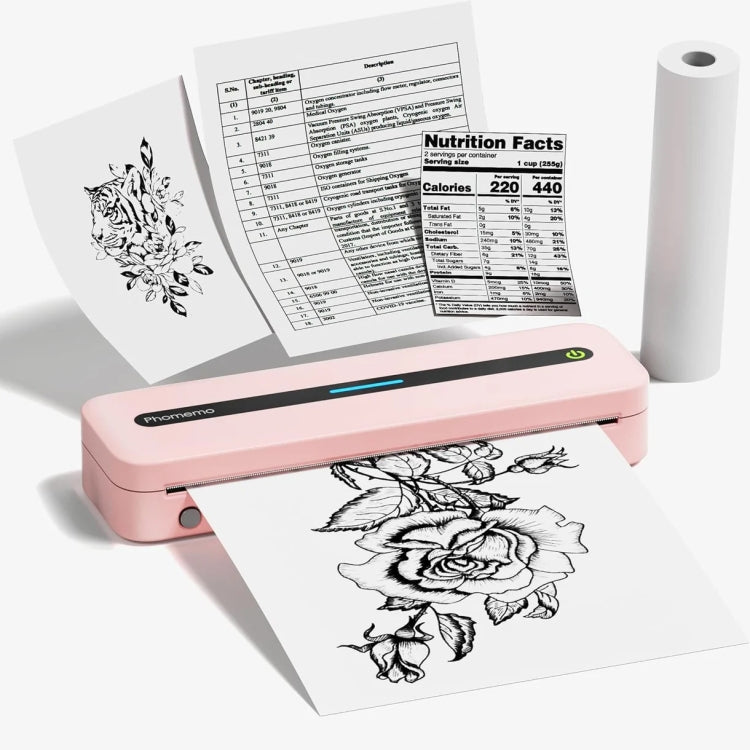 Phomemo M832 300dpi Wireless Thermal Portable Printer, Size: A4 Version(Pink) - Receipt Printers by Phomemo | Online Shopping South Africa | PMC TechLife | Buy Now Pay Later Mobicred