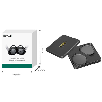 For PICO 4 Hifylux PC-QF25 1pair Magnetic Myopia Glasses Box Non-spherical Resin VR Glasses Accessories(600 Degrees) - VR Accessories by Hifylux | Online Shopping South Africa | PMC Jewellery | Buy Now Pay Later Mobicred