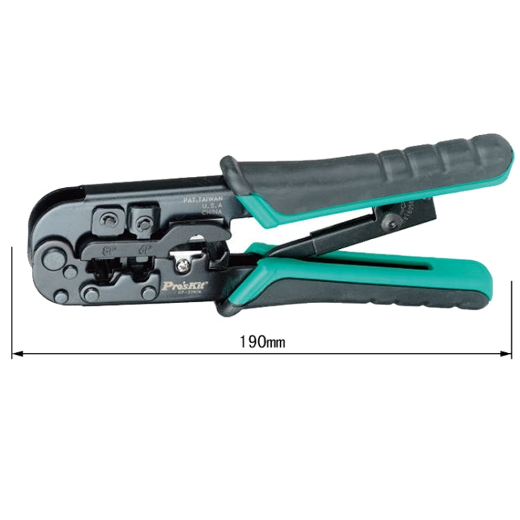 ProsKit CP-376TR 4P/6P/8P Three-Use Network Crimping Pliers - Lan Cable and Tools by ProsKit | Online Shopping South Africa | PMC Jewellery | Buy Now Pay Later Mobicred