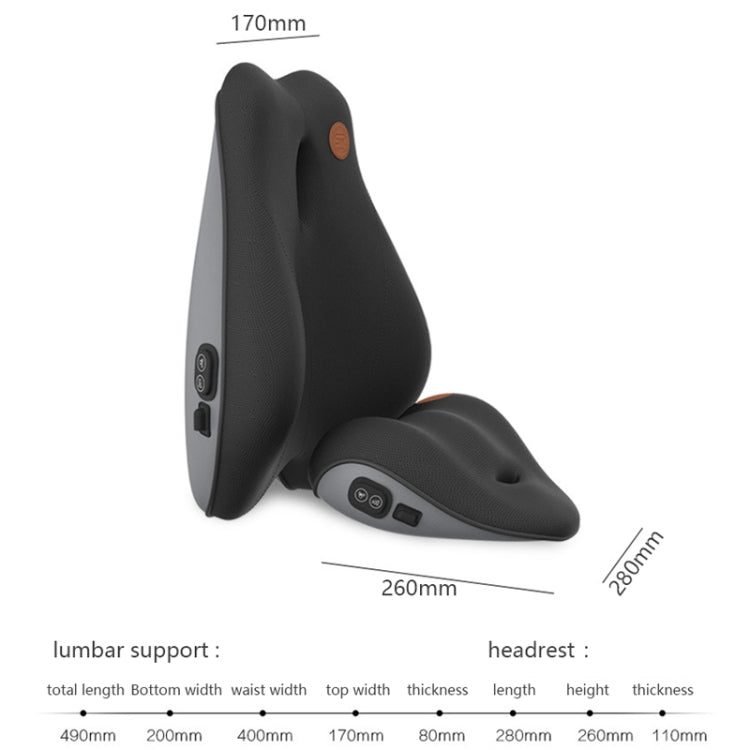 SR-21 Car Lumbar Cushion Headrest Seat Memory Foam Accessories, Style: Massage Headrest (Brown) - Seat Accessories by PMC TechLife | Online Shopping South Africa | PMC TechLife | Buy Now Pay Later Mobicred