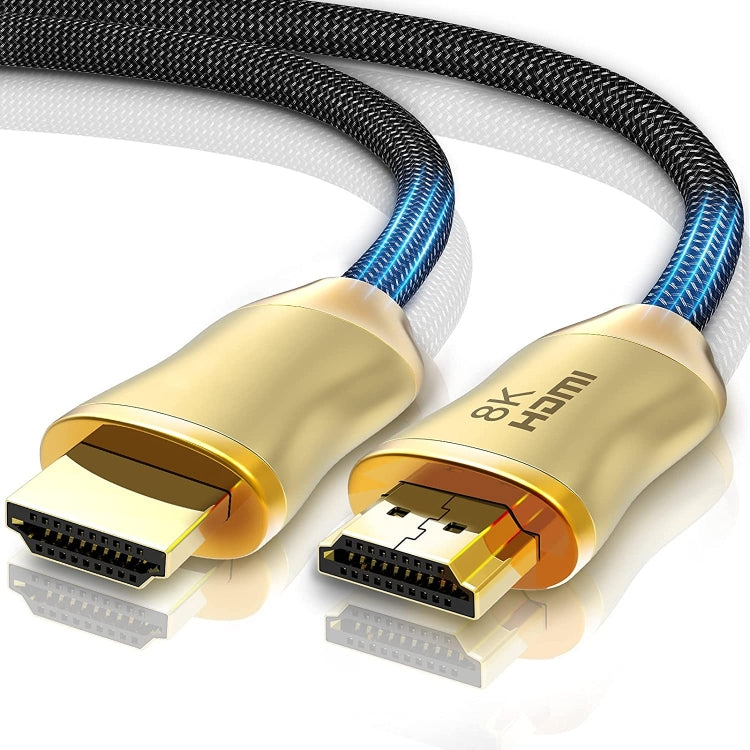 CO-HD801 5m HDMI 2.1 Version 8K 60Hz For PS4 Cable Projector Notebook Set-Top Box Cable(Gold) - Cable by PMC TechLife | Online Shopping South Africa | PMC TechLife | Buy Now Pay Later Mobicred