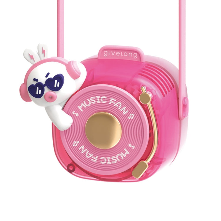 GL120-123 Hanging Neck Fan Summer Handheld USB Portable Mini Fan(Pink) - Electric Fans by PMC TechLife | Online Shopping South Africa | PMC TechLife | Buy Now Pay Later Mobicred