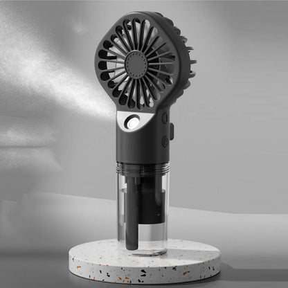 FL06 Handheld Spray Hydrating Fan USB Portable Desktop Student Dormitory Mini Fan(Hall Black) - Electric Fans by PMC Jewellery | Online Shopping South Africa | PMC Jewellery