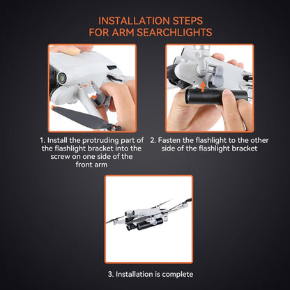 For DJI Mini 3 Pro RCSTQ  Dual Flashlight Arm Searchlight Without Increase Tripod - Others by RCSTQ | Online Shopping South Africa | PMC Jewellery | Buy Now Pay Later Mobicred