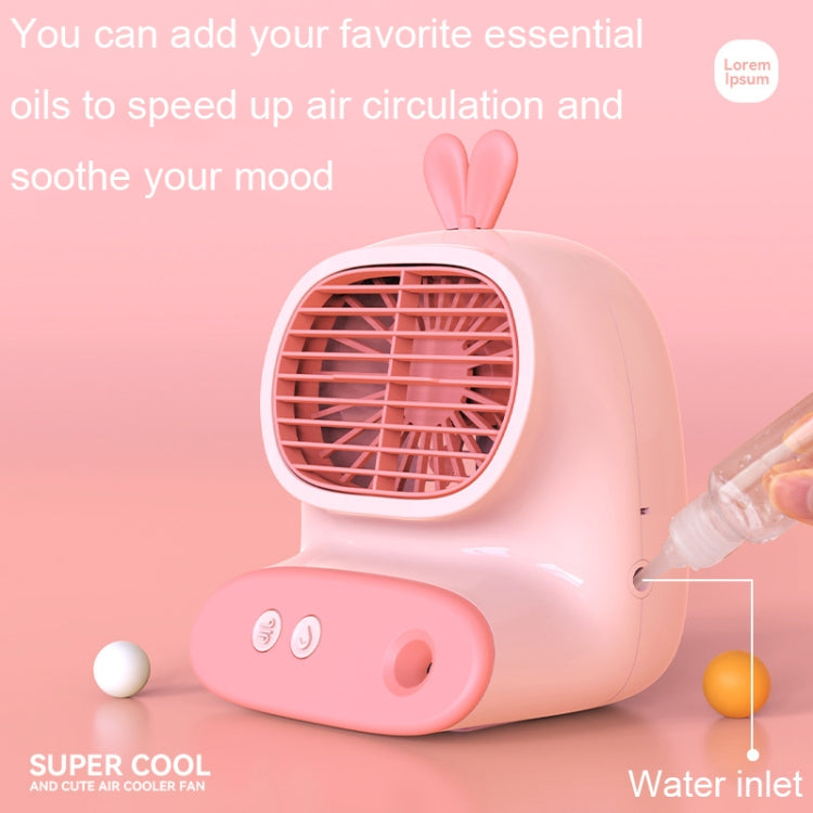 CS1319 Desktop Small Hydrating Spray Cartoon Fan Rechargeable Silent Humidifying Fan(Deer Green) - Electric Fans by PMC Jewellery | Online Shopping South Africa | PMC Jewellery | Buy Now Pay Later Mobicred