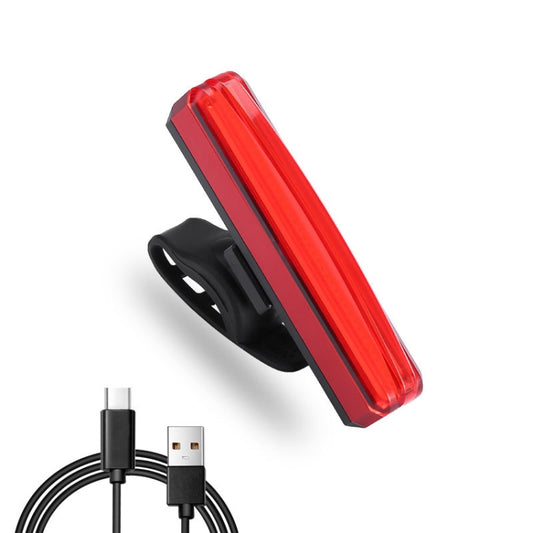 Bicycle Tail Light USB Rechargeable Waterproof Night Riding Warning Light(Red) - Taillights by PMC Jewellery | Online Shopping South Africa | PMC Jewellery | Buy Now Pay Later Mobicred