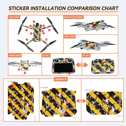 For DJI Mini 3 Pro Remote Control Body Sticker ,Spec: RC-N1 Without Screen(Camouflage) - Stickers by RCSTQ | Online Shopping South Africa | PMC Jewellery | Buy Now Pay Later Mobicred