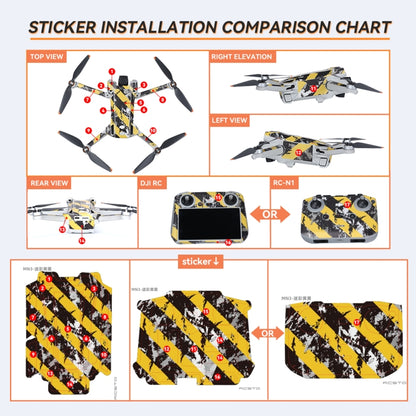 For DJI Mini 3 Pro Remote Control Body Sticker ,Spec: RC-N1 Without Screen(Domineering Eagle) - Stickers by RCSTQ | Online Shopping South Africa | PMC Jewellery | Buy Now Pay Later Mobicred