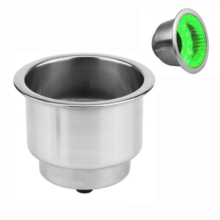 15LED Stainless Steel Cup Holder Yacht RV Modification(Green) - Marine Accessories & Parts by PMC Jewellery | Online Shopping South Africa | PMC Jewellery | Buy Now Pay Later Mobicred