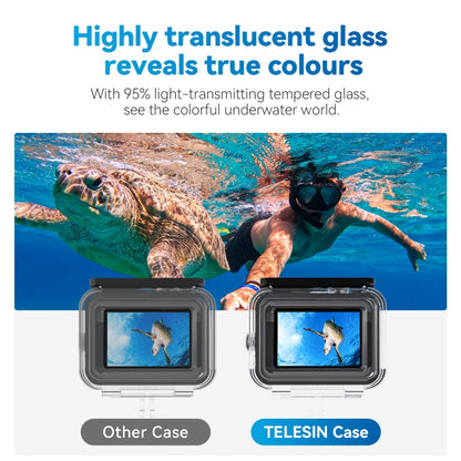 For GoPro Hero11 Black / HERO10 Black / HERO9 Black TELESIN Waterproof Case Full Scene Anti-Fog Underwater Diving Housing - Waterproof Cases by TELESIN | Online Shopping South Africa | PMC Jewellery | Buy Now Pay Later Mobicred