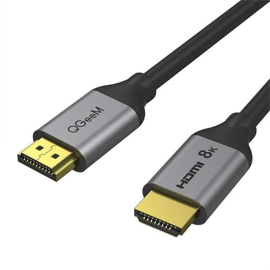 QGeeM QG-AV17 HDMI To HDMI Connection Cable Support 8K&60Hz 1.8m Length - Cable by QGeeM | Online Shopping South Africa | PMC Jewellery | Buy Now Pay Later Mobicred