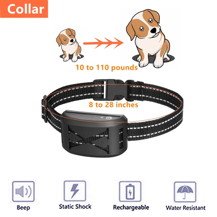 2-In-1 500m Electric Dog Fence & Remote Training Collar Adjustable Vibration & Shock For 1 Dog(Black) - Training Aids by PMC Jewellery | Online Shopping South Africa | PMC Jewellery
