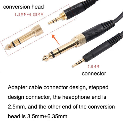 ZS0185 For Sennheiser HD598 / HD558 / HD518 / HD595 Earphone Spring Cable, Cable Length: 1.4m-3m - Headset Accessories by PMC Jewellery | Online Shopping South Africa | PMC Jewellery