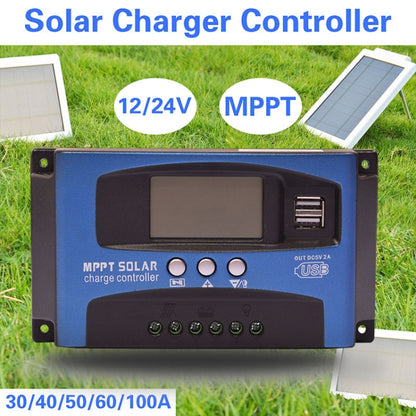 YCX-003 30-100A Solar Charging Controller with LED Screen & Dual USB Port Smart MPPT Charger, Model: 12/24/36/48/60V 40A - Others by PMC Jewellery | Online Shopping South Africa | PMC Jewellery | Buy Now Pay Later Mobicred