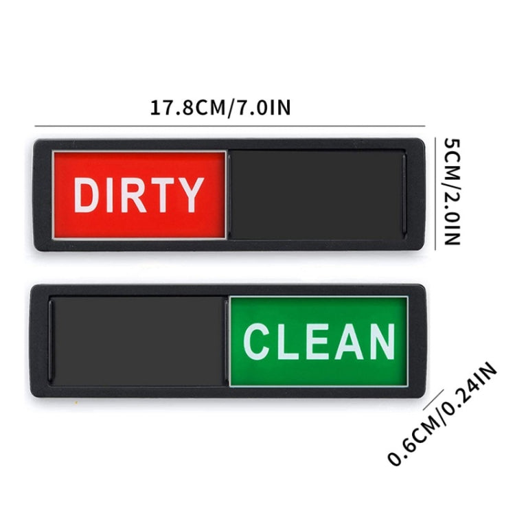 Dishwasher Magnet Clean Dirty Sign Double-Sided Refrigerator Magnet(Silver Love) - Dish Washers & Accessories by PMC Jewellery | Online Shopping South Africa | PMC Jewellery