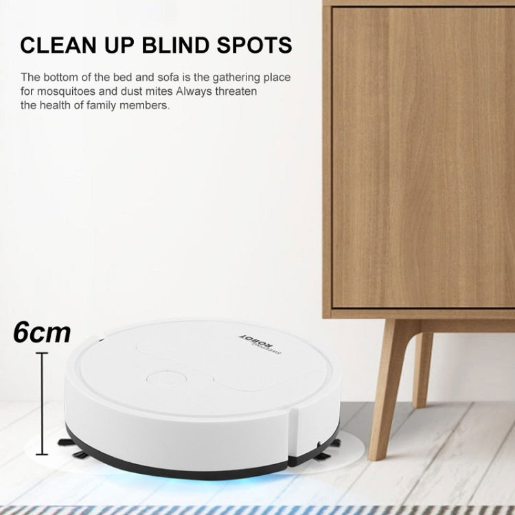 3 in 1 Mini Vacuum Cleaner Intelligent Sweeping Robot(Black) - Robot Vacuum Cleaner by PMC TechLife | Online Shopping South Africa | PMC TechLife | Buy Now Pay Later Mobicred