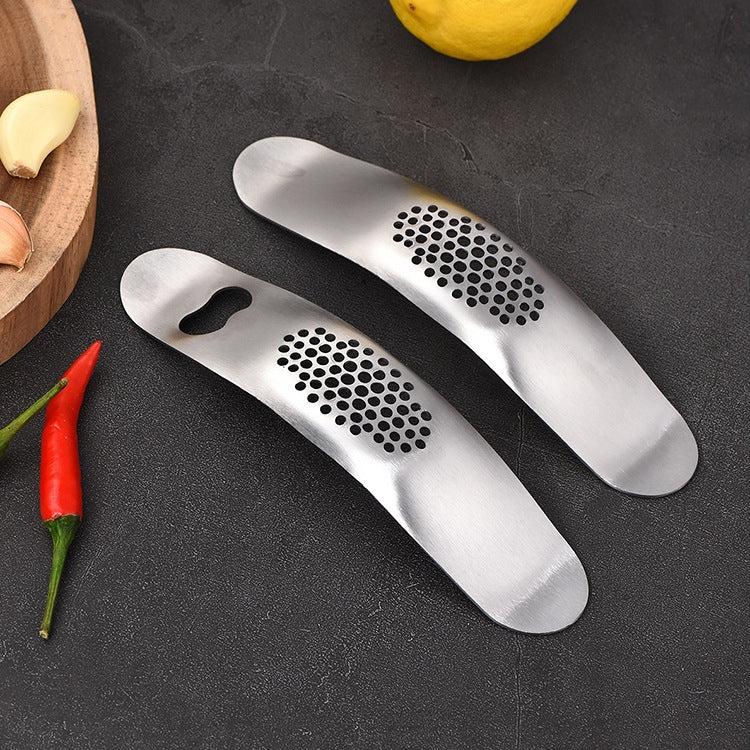 430 Stainless Steel Boat Shaped Garlic Grinder Manual Garlic Press Tools Kitchen Gadgets(Style 1) - Stirrer & Squeezer by PMC Jewellery | Online Shopping South Africa | PMC Jewellery | Buy Now Pay Later Mobicred