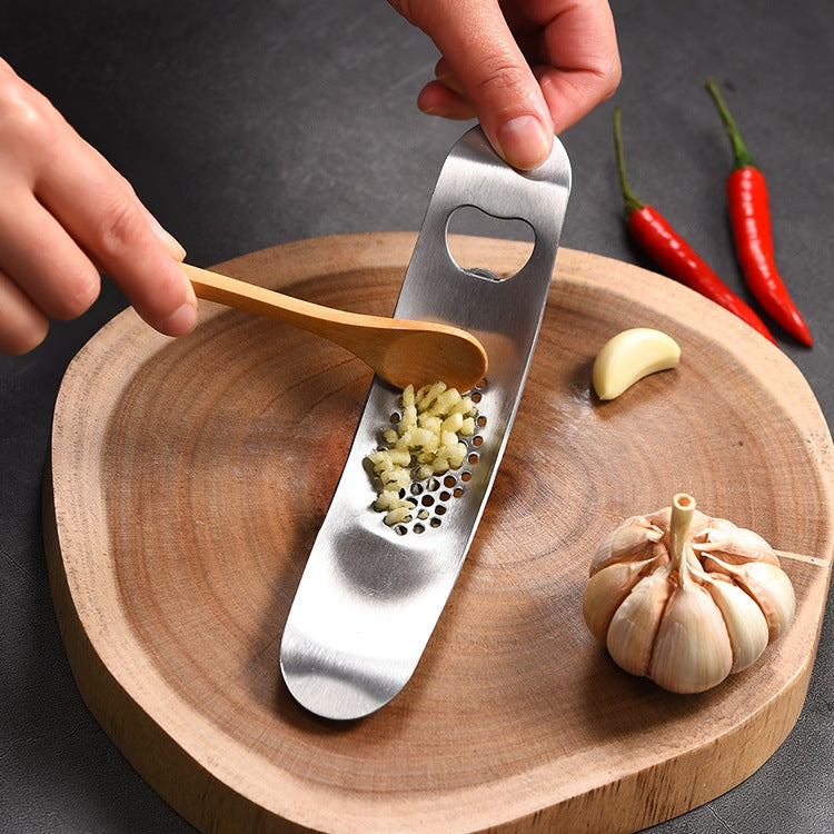 430 Stainless Steel Boat Shaped Garlic Grinder Manual Garlic Press Tools Kitchen Gadgets(Style 1) - Stirrer & Squeezer by PMC Jewellery | Online Shopping South Africa | PMC Jewellery | Buy Now Pay Later Mobicred