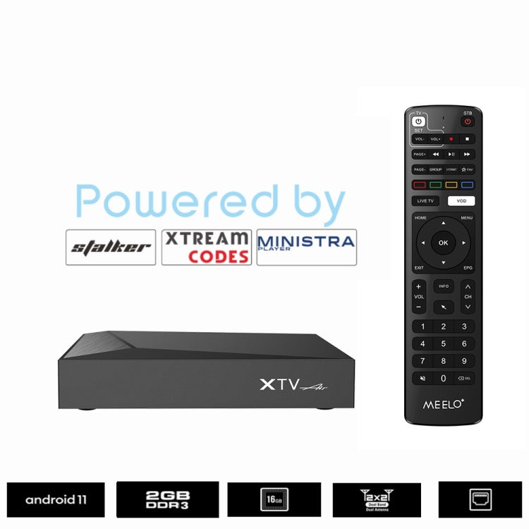 XTV Air 2GB+16GB Infrared Remote Version Mini HD 4K Android TV Network Set-Top Box Amlogic S905w2 Quad Core(AU Plug) - Amlogic S905 by PMC Jewellery | Online Shopping South Africa | PMC Jewellery | Buy Now Pay Later Mobicred