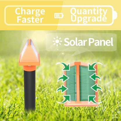 SJZ057 Outdoor IP66 Waterproof Solar Ultrasonic Rat Repeller Orchard Ultrasonic Animal Repeller(Orange) - Outdoor Insect Repellent by PMC Jewellery | Online Shopping South Africa | PMC Jewellery | Buy Now Pay Later Mobicred