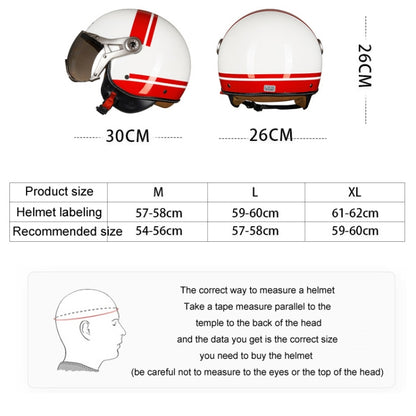 GXT Electric Vehicle Half Cover Helmet Four Seasons Retro Helmet, Size: M(Cold Gray) - Helmets by GXT | Online Shopping South Africa | PMC Jewellery | Buy Now Pay Later Mobicred