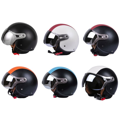 GXT Electric Vehicle Half Cover Four Seasons Retro Helmet, Size: L(Black) - Helmets by GXT | Online Shopping South Africa | PMC Jewellery | Buy Now Pay Later Mobicred