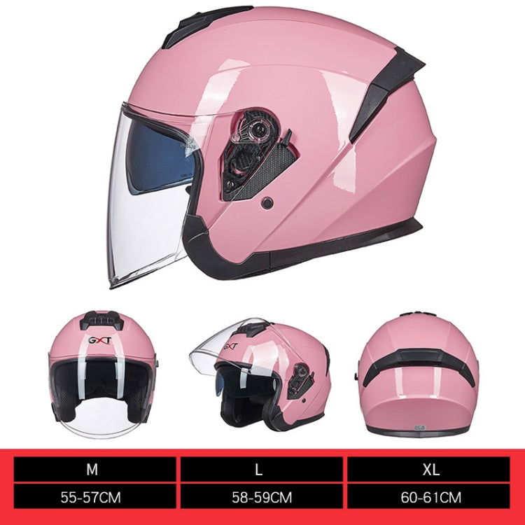 GXT Electric Vehicle Four Seasons Sun Protection & Windshield Double Lens Helmet, Size: L(Bright Black Gray) - Helmets by GXT | Online Shopping South Africa | PMC Jewellery | Buy Now Pay Later Mobicred