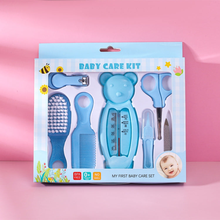 7 in 1 Baby Care Set Baby Daily Cleaning Tools Kit(Blue) - Baby Care by PMC Jewellery | Online Shopping South Africa | PMC Jewellery