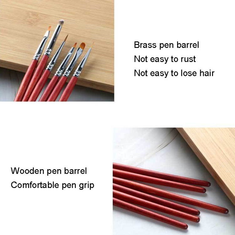 15pcs/set Wooden Rod Nail Brush Beauty Armor Tools Color Painting Pen Drawing Pen - Nail Art Equipment by PMC Jewellery | Online Shopping South Africa | PMC Jewellery | Buy Now Pay Later Mobicred