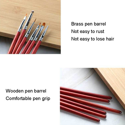 15pcs/set Wooden Rod Nail Brush Beauty Armor Tools Color Painting Pen Drawing Pen - Nail Art Equipment by PMC Jewellery | Online Shopping South Africa | PMC Jewellery | Buy Now Pay Later Mobicred