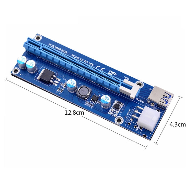 PCE164P-N03 VER006C Mini PCI-E 1X To 16X Riser For Laptop External Image Card, Spec: M2 To 6pin - Add-on Cards by PMC Jewellery | Online Shopping South Africa | PMC Jewellery | Buy Now Pay Later Mobicred