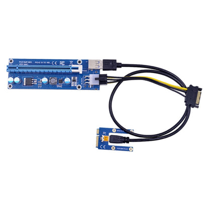 PCE164P-N03 VER006C Mini PCI-E 1X To 16X Riser For Laptop External Image Card, Spec: Blackboard 6pin - Add-on Cards by PMC Jewellery | Online Shopping South Africa | PMC Jewellery