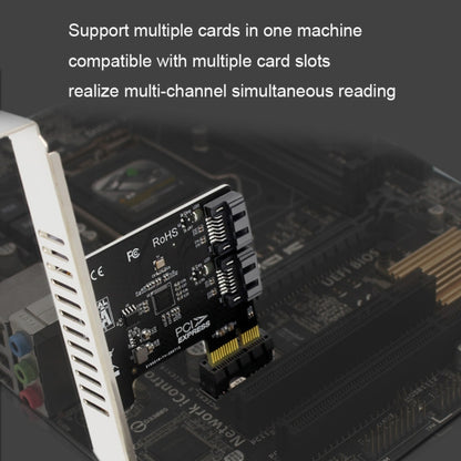 PCIE 2 Port SATA 3.0 Expansion Card 6Gbps Computer Desktop Chassis Conversion Card - Card Adapter by PMC Jewellery | Online Shopping South Africa | PMC Jewellery
